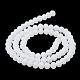 Brins de perles de verre de couleur unie imitation jade EGLA-A034-J6mm-MD05-4