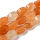 Chapelets de perles en aventurine rouge naturelle G-M420-H13-03-1