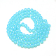 Chapelets de perles en verre peint DGLA-Q023-8mm-DB19-2