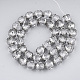 Chapelets de perles en verre électroplaqué X-EGLA-T019-02I-2