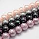 Rainbow Plated Shell Pearl Bead Strands BSHE-L025-8mm-M-1