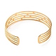 304 Stainless Steel Multi Line Cuff Bangle with Enamel BJEW-F457-30G-2