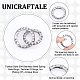 Unicraftale 3 pz 3 misure stile tibetano 304 anelli a molla in acciaio inossidabile STAS-UN0041-75-5