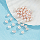 Nbeads 40 pieza de perlas de agua dulce con medio agujero perforado PEAR-NB0001-91B-5