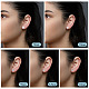 Pandahall 40 pièces 5 style abs plastique imitation perle et clair cubique zircone boucles d'oreilles accessoires EJEW-TA0001-08-9