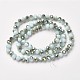 Chapelets de perles en verre opaque électrolytique EGLA-A034-P6mm-S16-2