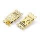 Brass Filigree Box Clasps KK-O131-01G-2