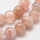 Morganite naturales hebras de perlas redondo X-G-O143-05-6mm-3