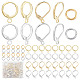 Creatcabin 24 paires de boucles d'oreilles à levier en laiton de style 4 DIY-CN0002-60-1