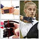 GORGECRAFT 3 Finger Archery Glove Cow Leather Protective Gloves Black Archery Shooting Glove Finger Tab Accessories for Men Women Shooting Hunting Targeting Recurve Compound Bow Guard AJEW-WH0245-36A-6
