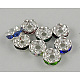 Entrepieza de abalorios de Diamante de imitación X-RSB030NF-1