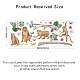 塩ビウォールステッカー  壁飾り  猿の模様  980x390mm DIY-WH0228-491-2