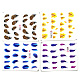 ネイルアート用品水転写ネイルシール  羽のデザイン  ミックスカラー  6.3x5.2センチメートル  20個/セット MRMJ-K010-18-2