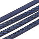 Плетеные плоские шнуры из искусственной кожи с одним лицом X-LC-T003-01B-1