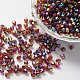 Bicone AB Color Plated Eco-Friendly Transparent Acrylic Beads TACR-A003-4mm-38-1