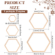 Деревянные рамы макраме WOOD-WH0042-06-2