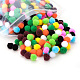 Bolas de pompones surtidos multicolor pandahall elite de 15mm alrededor de 1000 uds para manualidades para manualidades de muñecas decoración de fiesta AJEW-PH0001-15mm-M-3