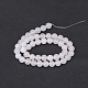 Natural White Agate Round Beads Strands G-N0151-10-10mm-2