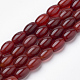 Teints naturels perles de cornaline brins G-S273-07-1