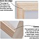 Superfindings 3 piezas 24.9x19x1.2 cm rectángulo de madera corpulenta fabricación de papel marco de molde herramientas de pantalla deckle marco de serigrafía para manualidades de papel DIY-WH0171-49C-3