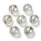 Perlas de acrílico iridiscentes arcoíris transparentes chapadas en uv TACR-D010-07B-2