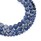 Yilisi 3 brins 3 brins de perles de jaspe à pois bleus naturels G-YS0001-03-2