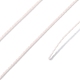 ラウンドワックスポリエステル糸ストリング  マイクロマクラメコード  ツイストコード  革縫い用  ピンク  0.45mm  約174.97ヤード（160m）/ロール YC-D004-02B-004-3