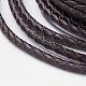 Braided Leather Cord WL-E025-4mm-A01-1