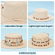 Ahadermaker 6 piezas 6 estilos cinturones de sombrero de concha FIND-GA0003-19-4