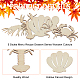 OLYCRAFT 100Pcs 5 Styles Unfinished Wooden Plate Decor Cutouts Wooden Seafood Cutouts Crab/Lobster/Shrimp/Shell/Octopus Wooden Pieces Natural Wood Cutouts for Party Napkin Meal Choice WOOD-OC0002-87-4