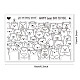 GLOBLELAND Bear Background Clear Stamps Happy Pictured Animals Silicone Clear Stamp Seals for Cards Making DIY Scrapbooking Photo Journal Album Decor Craft DIY-WH0167-56-632-2