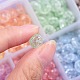 500 pièces 10 couleurs perles de verre craquelées GLAA-SZ0001-56-5