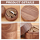 Ph pandahall scatola per anelli in legno CON-WH0087-41-3