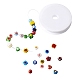 Perlas de vidrio millefiori hechas a mano kissitty LAMP-KS0001-01-6