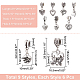 Chgcraft 54 pièces 9styles pendentifs coeur d'amour style tibétain alliage européen breloques pendantes fabrication de bijoux breloques pour collier bracelet fabrication et artisanat de bijoux FIND-CA0005-59-2