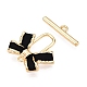 Застежки-тоглы из матовой латуни KK-N054-155G-2