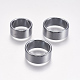 Non-magnetic Synthetic Hematite Rings RJEW-K223-01-21mm-1