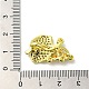Rack Plating Brass Micro Pave Clear Cubic Zirconia Twister Clasps KK-F863-03G-3