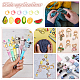 Nbeads Fruits & Vegetables Silicone Knitting Needle Point Protectors DIY-NB0009-48-6