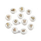 12 pièces 12 motifs perles de coquille d'eau douce naturelles SHEL-N003-32-4