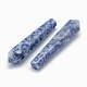 Perles de jaspe tache bleue naturelle G-E490-E01-2