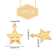 UNICRAFTALE 12pcs Golden Star Charms 304 Stainless Steel Pendants Hypoallergenic Metal Charms for DIY Bracelets Necklaces Jewelry Making Craft STAS-UN0036-80-5