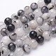 Chapelets de perles en quartz rutile noir naturel X-G-D295-12mm-2