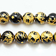 Chapelets de perles perles en agate noire naturelle G-Q852-14mm-2
