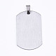 201 Stainless Steel Quote Pendants STAS-T044-228P-2