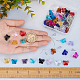 Sunnyclue diy kit de fabrication de boucles d'oreilles papillon transparent DIY-SC0018-34-3