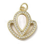 Латунные микро проложить кубического циркония подвески KK-Q808-24G