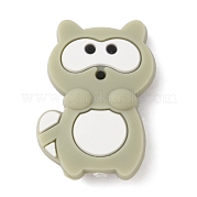 Силиконовые бусины из енота SIL-WH0002-84B
