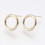 Long-Lasting Plated Brass Stud Earrings KK-K227-061G-NF