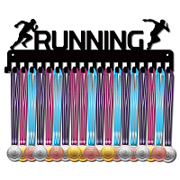 CREATCABIN Trail Running Medal Hanger Display Sports Medal Holder Iron  Competition Wall Hanging Rack Frame Hook Ribbon Display Run for Runner  Athlete